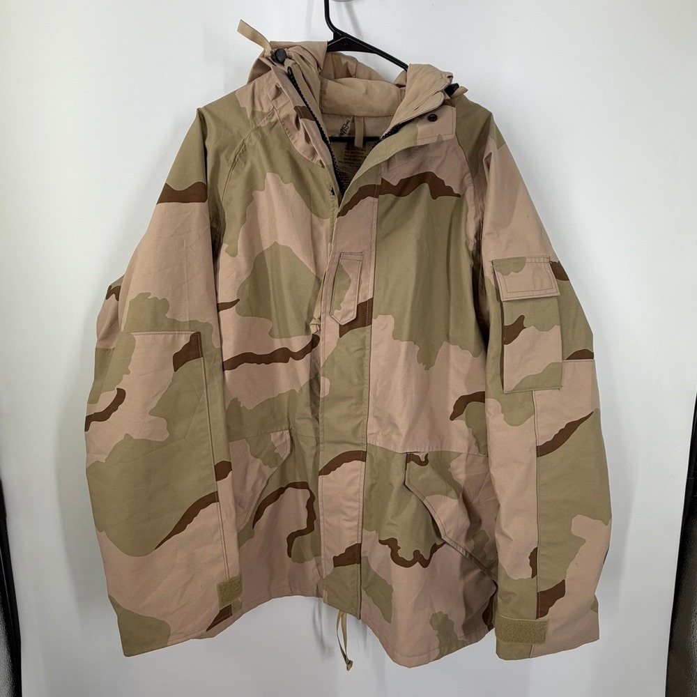 US Military DCU Goretex Cold Weather All Purpose Desert Wet Wind Size Large-Long